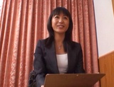 Nana Nanami hot Asian office lady gives amazing blowjob