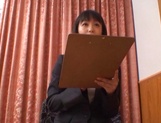Nana Nanami hot Asian office lady gives amazing blowjob picture 11