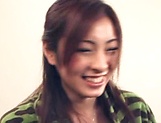 Hot Saya Yukimi enjoys giving a double blowjob picture 23