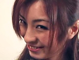 Hot Saya Yukimi enjoys giving a double blowjob picture 24