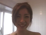 Hot Saya Yukimi enjoys giving a double blowjob picture 4