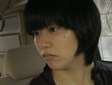 Amazing Japanese gives oral in the car outside picture 11