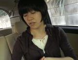 Amazing Japanese gives oral in the car outside picture 14