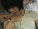 Amazing Japanese gives oral in the car outside picture 22