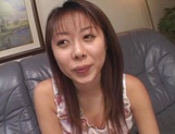 Kinky amateur chick Miho Anzai takes cock in  mouth swallows cum picture 26