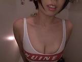 Incredibly sexy lassie Uno Anna flaunts her juicy melons picture 11