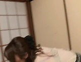 Ayumi Shinoda leaves cock to splash jizz on her tits