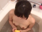 Yuu Asakura, JP milf and hubby enjoy bathtime sex picture 41