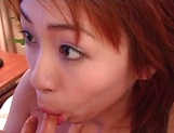 Gorgeous Karen Ichinose knows how to suck dick picture 49