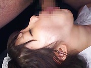 Anna Kishi big tit Asian maid enjoys masturbation and gives blowjob