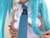 POV Japanese cosplay along a stunning babe picture 12