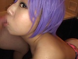 Tsukada Shiori, Asian babe in hot cosplay bathroom sex picture 33