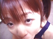 Hina Otosaki, jizzed on face after a wild Asian hardcore fuck