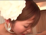 Japanese cuties Nao and Nana Otone fuck at the marriage party picture 23