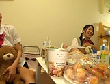 Japanese schoolgirls gone wild on strong cock picture 10