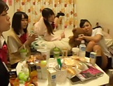 Japanese schoolgirls gone wild on strong cock picture 18