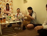 Japanese schoolgirls gone wild on strong cock picture 47