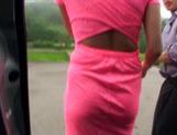 Horny MILF gets off from sex toys in a moving vehicle picture 78