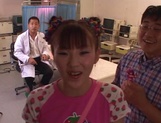 Mari Yamada, nice Asian teen is a hot nurse getting a fuck and a facial picture 15