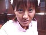 Naughty Asian nurse, Reimi Aoi, is a horny milf when it comes to fucking