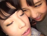 Arousing Minato Riku, horny Asian teen in all girl threesome picture 99