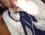 Minato Riku arousing Asian teen enjoys vibrator in her twat picture 37