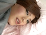 Sexy Japanese AV model Aki Asada masturbates gets banged doggy-style picture 39