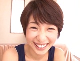Petite short-haired milf Nanami Kawakami has sex with a horny man