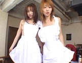 Threesome sex in POV with Naho Ozawa and Yuna Mizumoto picture 13