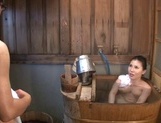 Big Tit Asian milf Sophia Takigawa in hot bath sex on voyeur cam