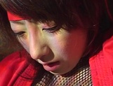 Juri Kano, Asian milf in sexy fishnets in arousing toy insertion on cam picture 22