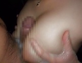 Big tits Asian babe Kayama gives crazy handjob