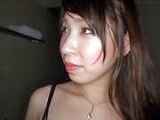Big tits Asian babe Kayama gives crazy handjob
