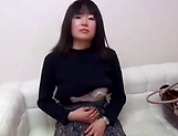 Sexy Japanese AV Model plays with dildo over her needy pussy picture 46