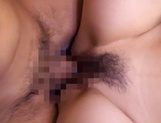 Busty milf tries big cock in her hairy pussy picture 53