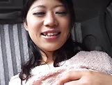 Hot Asian milf enjoying some hand work on pussy picture 12