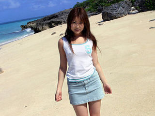 Miyu Sugiura Wild Asian Model Is A Real Beach Bunny