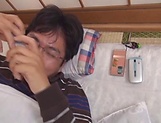 Yuu Kawakami enjoys strokes her dude's cock
