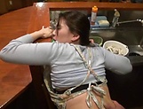Hot Kirishima Ayako gets bend over and fucked hard picture 109