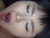 Asian milf, Hiroko Tajima fucked on the couch and made to swallow picture 111