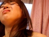 Mature Asian woman with big perky tits rides cock gets cum on boobs picture 24