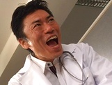 Japanese nurse Erika Kurisu blows tasty cock like a true goddess