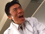 Japanese nurse Erika Kurisu blows tasty cock like a true goddess