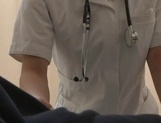 Kotomi Saeki naughty Asian nurse enjoys giving handjobs picture 120
