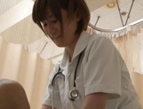 Helpful Japanese nurse Kotomi Saeki licks balls and sucks cock picture 132
