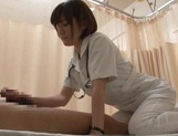 Helpful Japanese nurse Kotomi Saeki licks balls and sucks cock picture 134