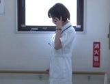 Kotomi Saeki naughty Asian nurse enjoys giving handjobs picture 80