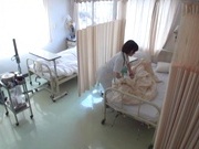 Helpful Japanese nurse Kotomi Saeki licks balls and sucks cock