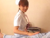 Horny Japanese AV Model is a wild nurse while fucking picture 9
