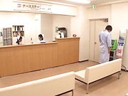 Lucky guy gets to fuck two hot Japanese nurses